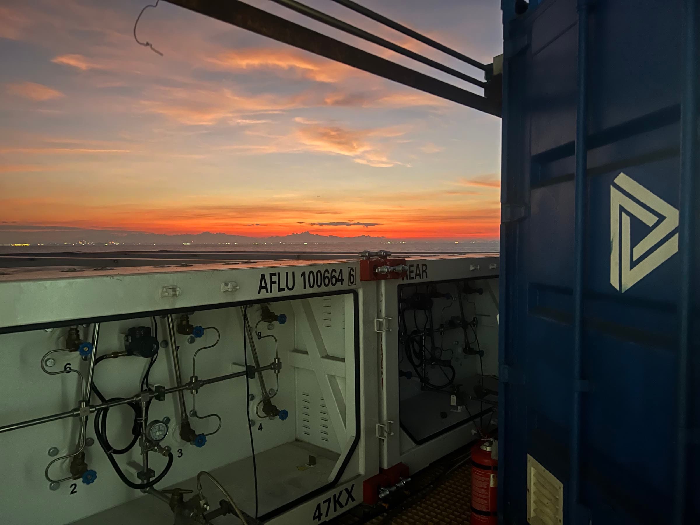 Newlight shipboard hydrogen hardware installed aboard a commercial vessel